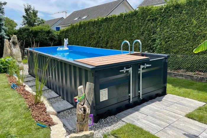 Shipping Container Swimming Pool